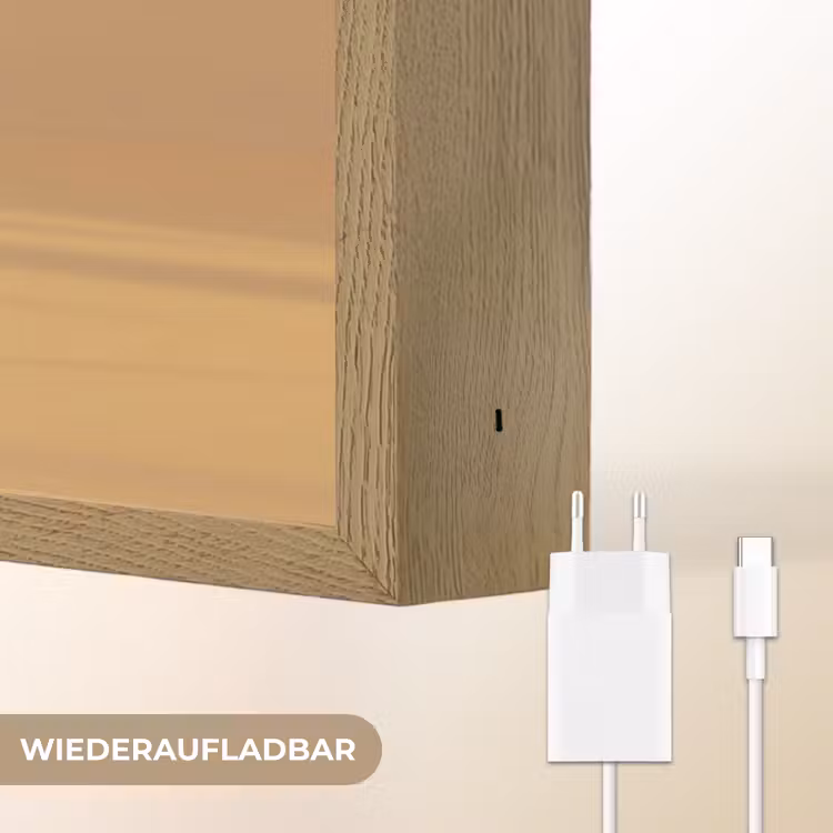 Goud - Disco - Glitter - Peer Light Box met batterij (Wandlamp) middel -USP_websiteoplaadbaarDE