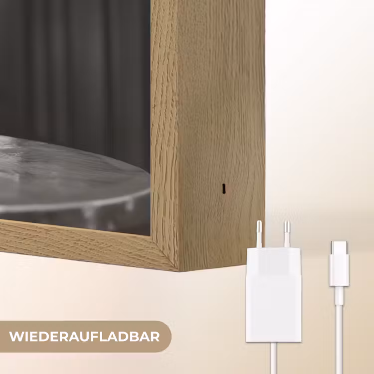 Golden Retriever - Hond - Vrolijk -  Bord spaghetti - Zwart - wit Light Box met batterij (Wandlamp) middel -USP_websiteoplaadbaarDE