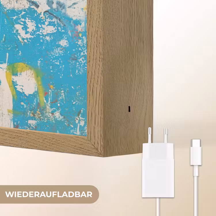 Graffiti - Aap - Street art - Dieren Light Box met batterij (Wandlamp) middel -USP_websiteoplaadbaarDE