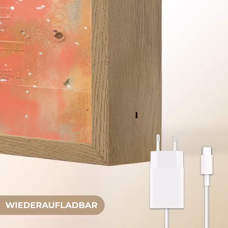Graffiti - Astronaut - Street art - Ruimte Light Box met batterij (Wandlamp) middel -USP_websiteoplaadbaarDE