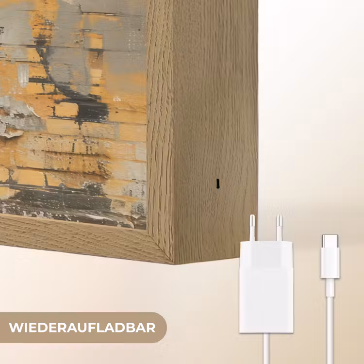 Graffiti - Banksy Style - Meisje met ballon Light Box met batterij (Wandlamp) middel -USP_websiteoplaadbaarDE