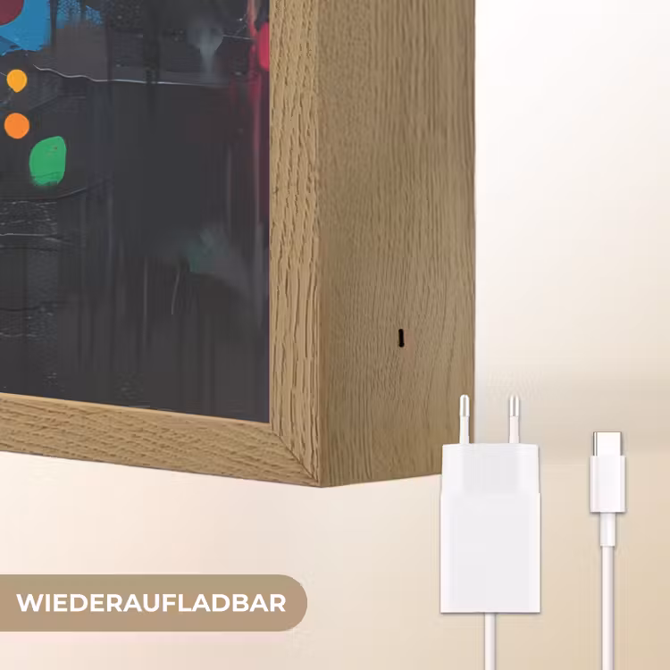 Graffiti - Hert - Dier - Kleurrijk Light Box met batterij (Wandlamp) middel -USP_websiteoplaadbaarDE