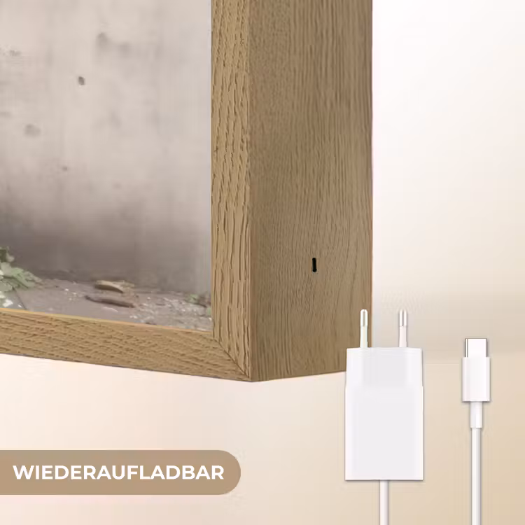 Graffiti - Meisje - Vogel - Street Art - Banksy Style Light Box met batterij (Wandlamp) middel -USP_websiteoplaadbaarDE