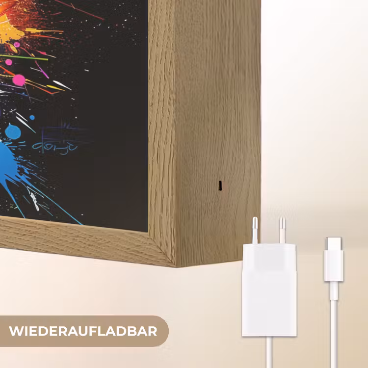 Graffiti - Sport - Pool bal - Biljart Light Box met batterij (Wandlamp) middel -USP_websiteoplaadbaarDE