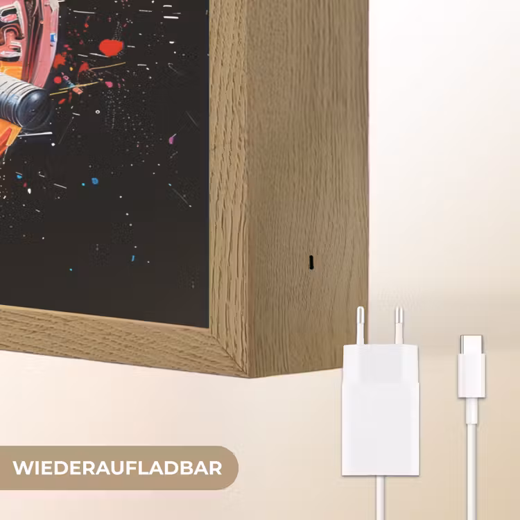Graffiti - Sport - Fitness - Dumbbell - Gym Light Box met batterij (Wandlamp) middel -USP_websiteoplaadbaarDE