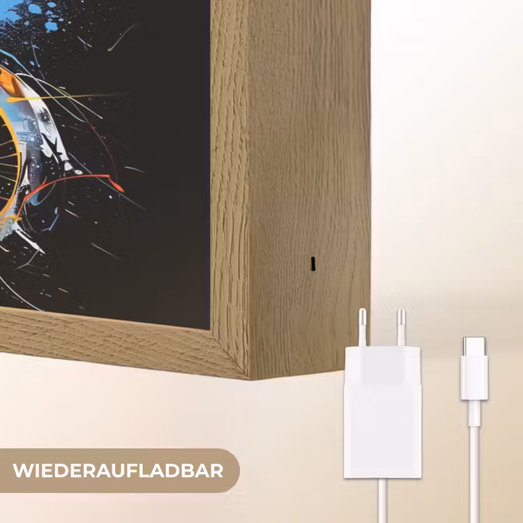 Graffiti - Sport - Motor - Motorcross Light Box met batterij (Wandlamp) middel -USP_websiteoplaadbaarDE
