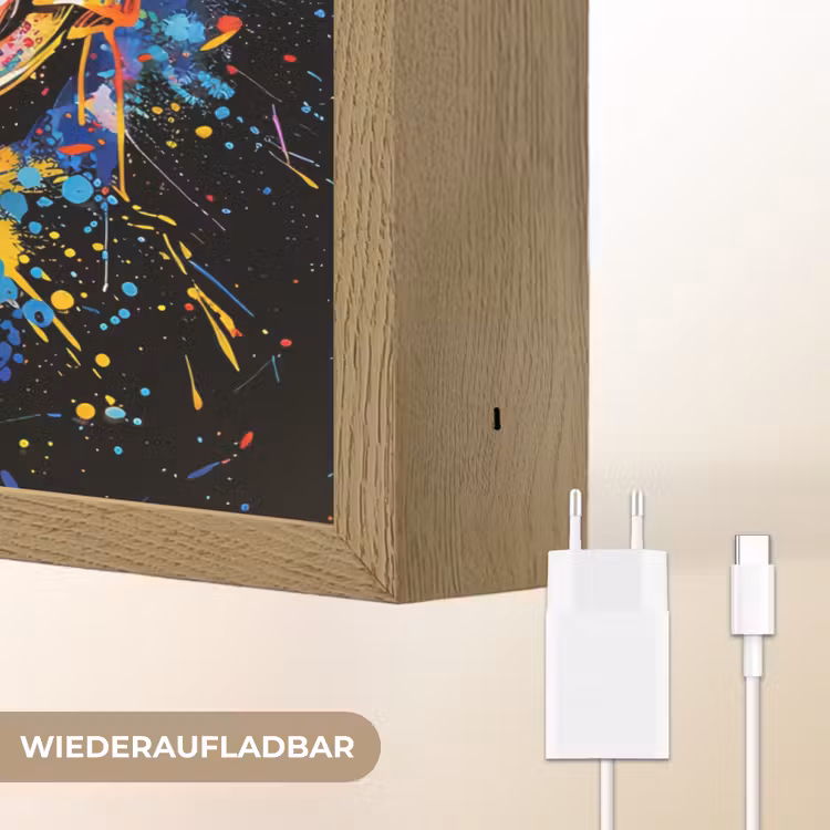 Graffiti - Sport - Zwemmen - Zwembril Light Box met batterij (Wandlamp) middel -USP_websiteoplaadbaarDE