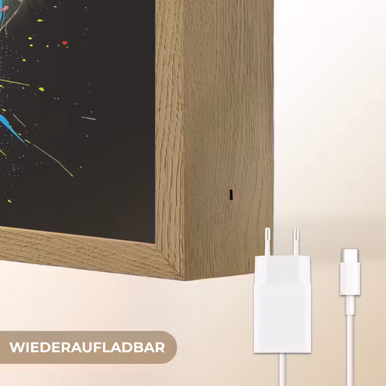Graffiti - Sport - Tennis - Padel - Bal Light Box met batterij (Wandlamp) middel -USP_websiteoplaadbaarDE