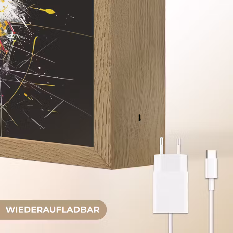 Graffiti - Sport - Volleybal - Bal Light Box met batterij (Wandlamp) middel -USP_websiteoplaadbaarDE