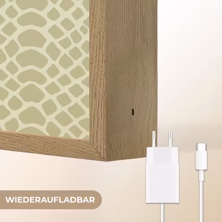 Groen - Patroon - Schubben Light Box met batterij (Wandlamp) middel 907 -USP_websiteoplaadbaarDE