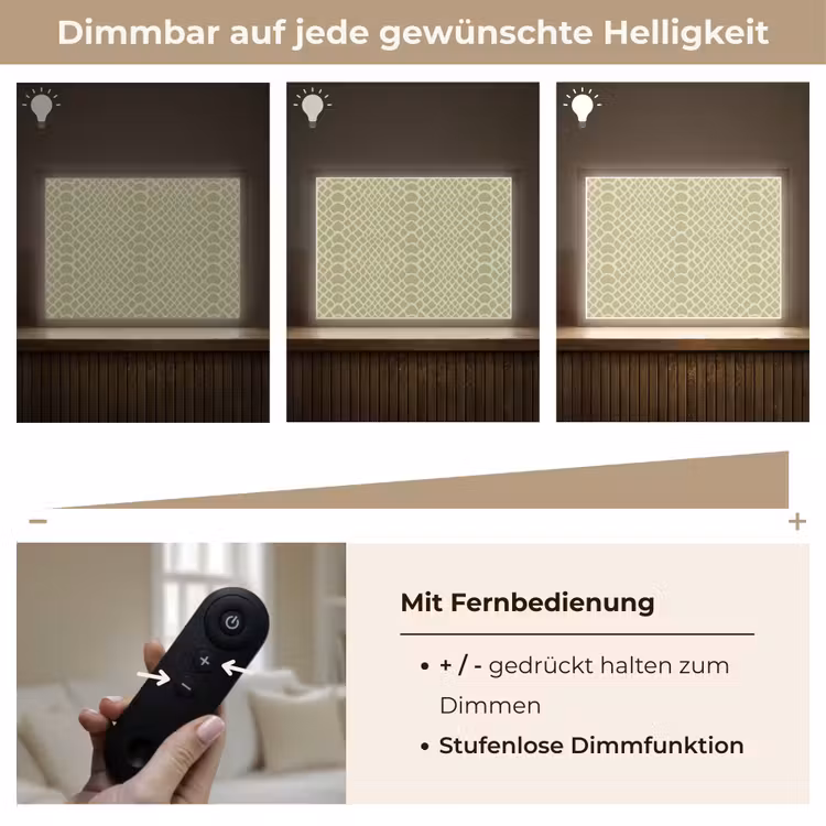 Groen - Patroon - Schubben Light Box met batterij (Wandlamp) middel 907 -USP_dimbaarDE