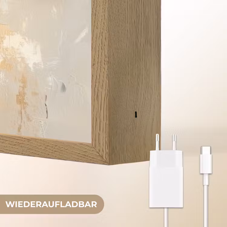 Haas - Oren - Bruin Light Box met batterij (Wandlamp) middel -USP_websiteoplaadbaarDE