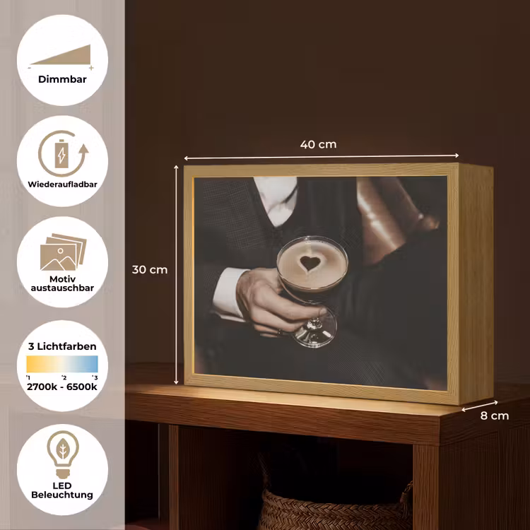 Hartje - Cocktail - Espresso Martini - Hand Light Box met batterij (Wandlamp) middel -USP_websiteoverzichtDE