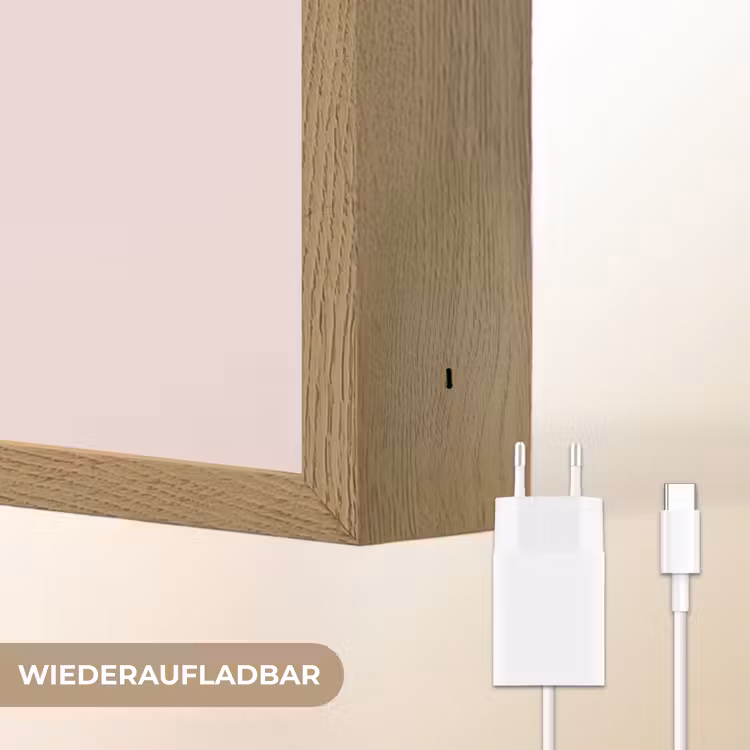 Hart - Rood - Bloem - Moeder Light Box met batterij (Wandlamp) middel -USP_websiteoplaadbaarDE