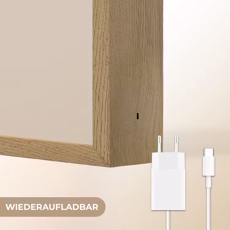 Hert - Kerst - Muts - Dieren - Winter - Grappig Light Box met batterij (Wandlamp) middel -USP_websiteoplaadbaarDE