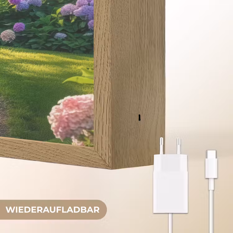 Hortensia- Park - Pad Light Box met batterij (Wandlamp) middel -USP_websiteoplaadbaarDE