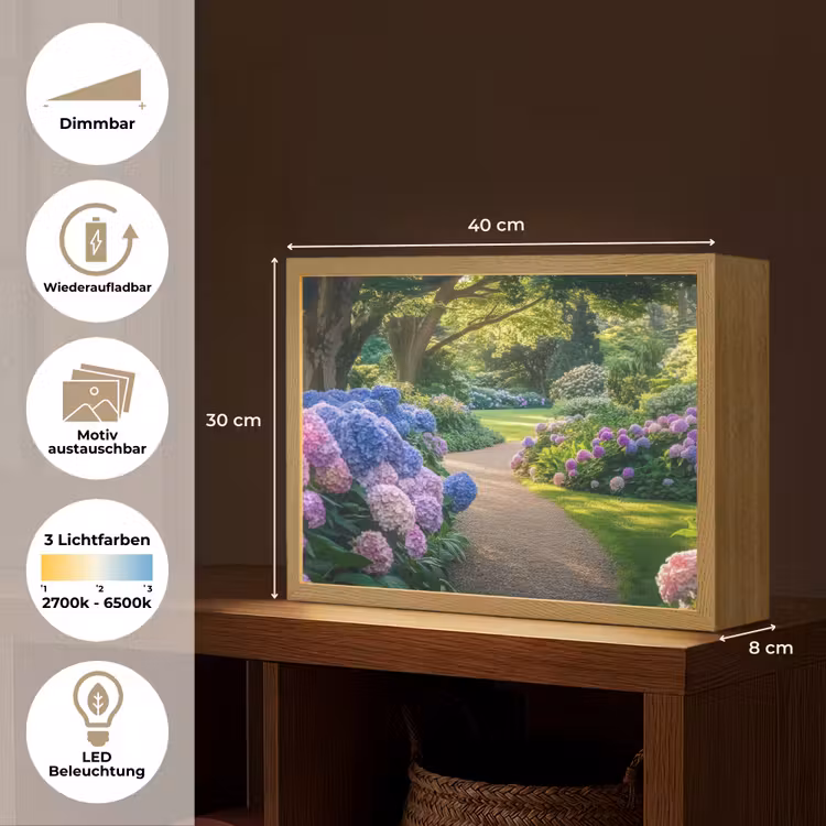 Hortensia- Park - Pad Light Box met batterij (Wandlamp) middel -USP_websiteoverzichtDE