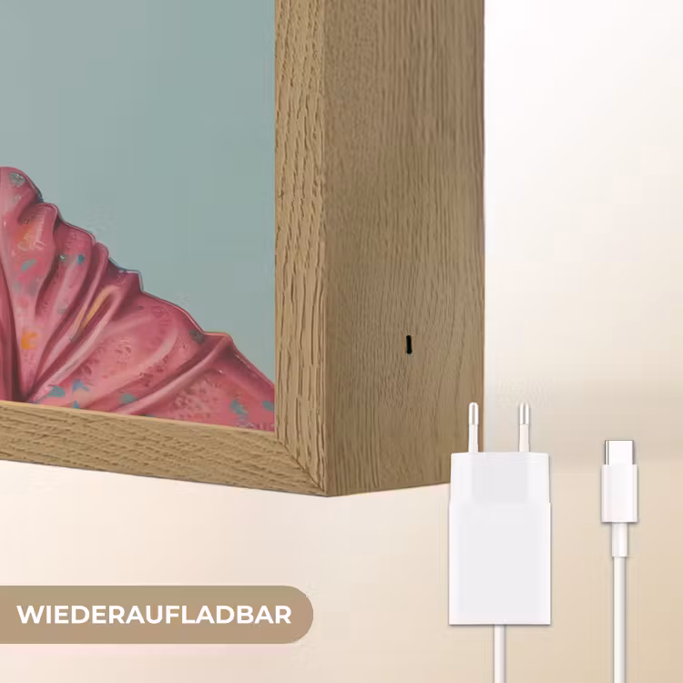 Hond - Overhemd - Bloemen - Bril Light Box met batterij (Wandlamp) middel -USP_websiteoplaadbaarDE
