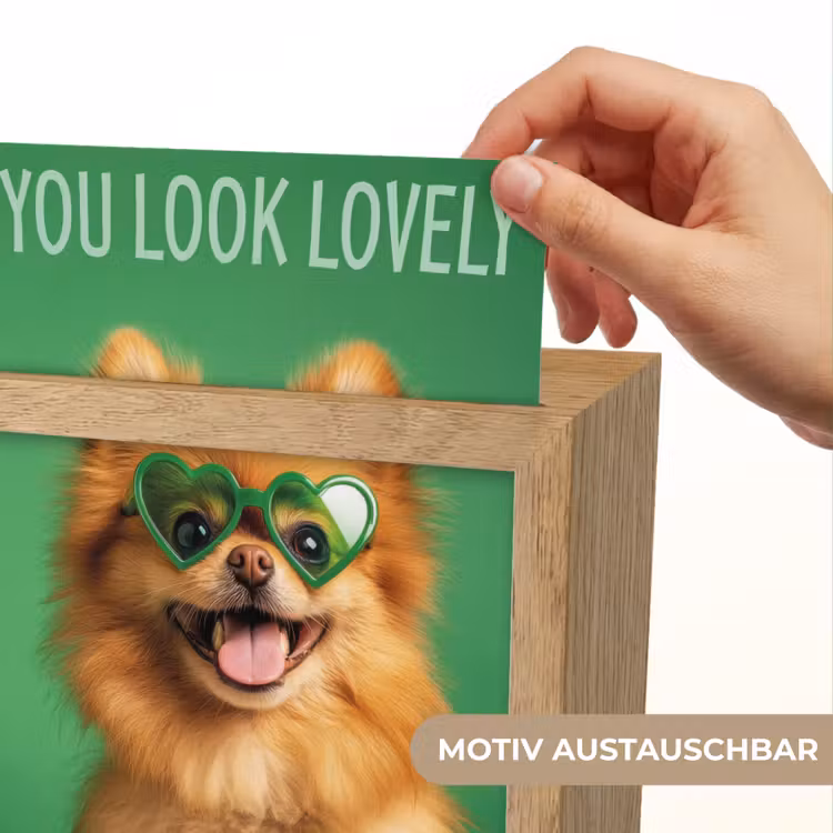 Hond - Zonnebril - Valentijn - Love Light Box met kabel (Wandlamp) klein -USP_websiteprintDE