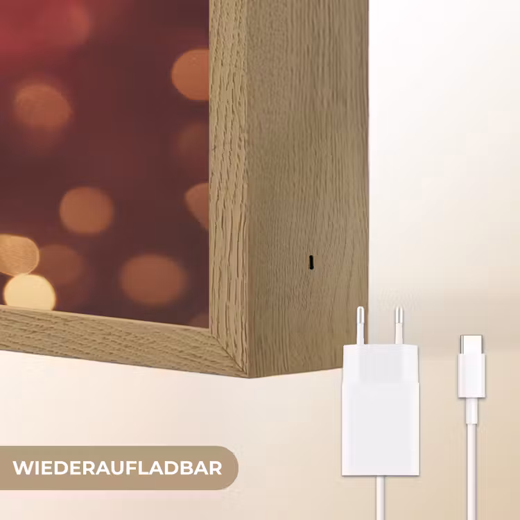 Jingle - Bells - Kerst - Rood Light Box met batterij (Wandlamp) middel -USP_websiteoplaadbaarDE