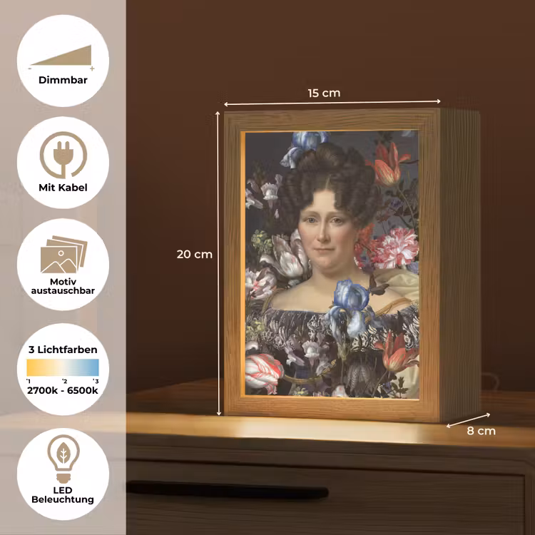 Johanna Henriette Engelen - Dubois Drahonet - Bloemen Light Box met kabel (Wandlamp) klein -USP_websiteoverzichtDE