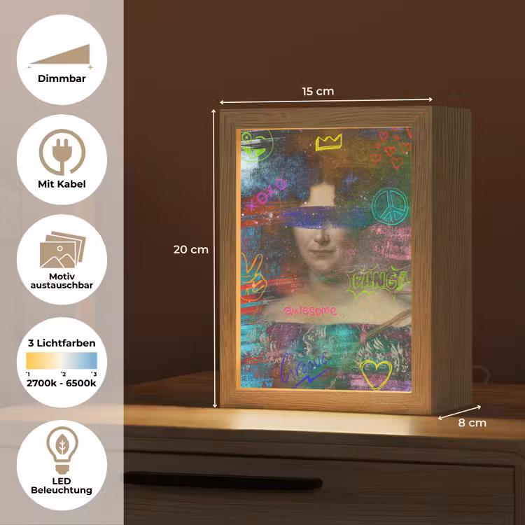 Johanna Henriette Engelen - Dubois Drahonet - Graffiti Light Box met kabel (Wandlamp) klein -USP_websiteoverzichtDE