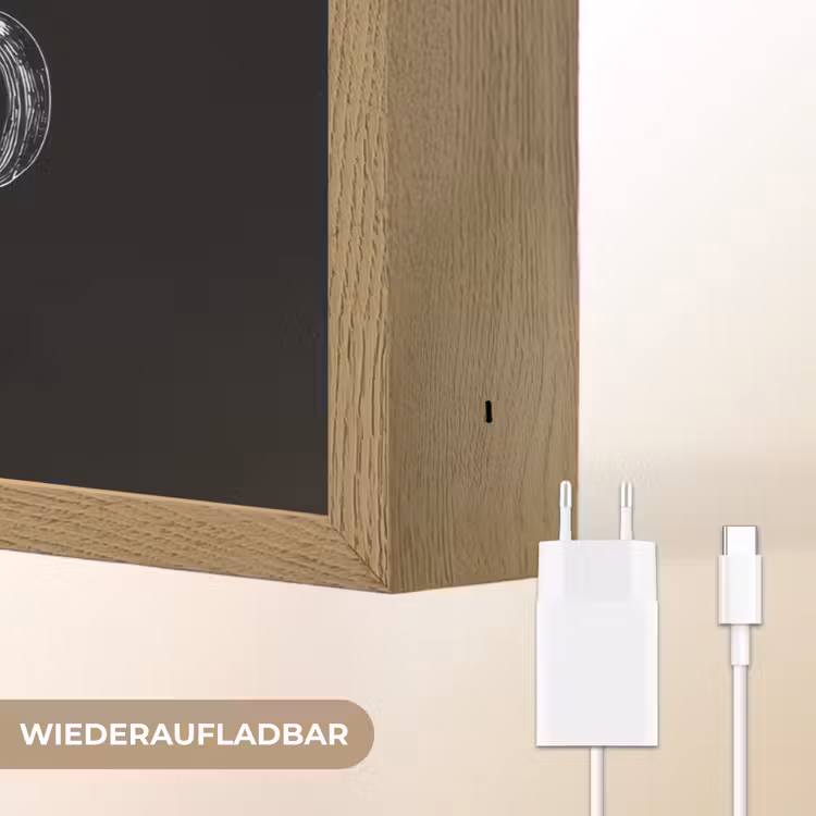 Koffie - Croissant - Tekst Light Box met batterij (Wandlamp) middel -USP_websiteoplaadbaarDE