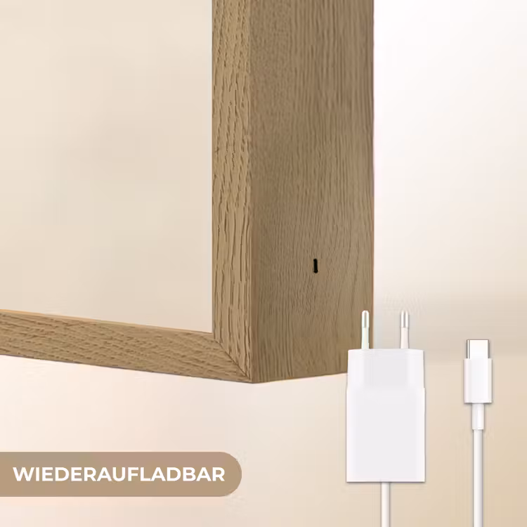 Cactus - Groen - Minimalistisch Light Box met batterij (Wandlamp) middel -USP_websiteoplaadbaarDE