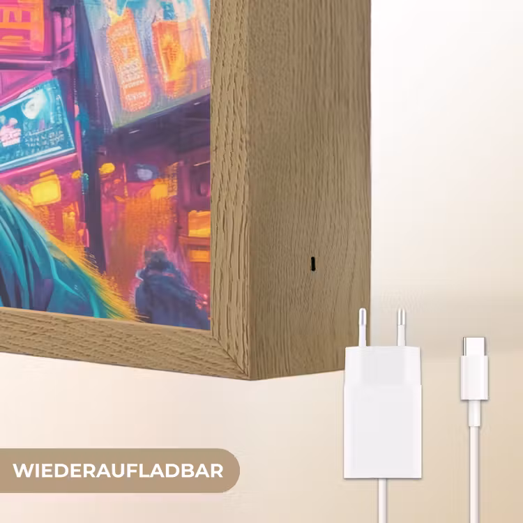 Kat - Pop art - China - Neon - Stad Light Box met batterij (Wandlamp) middel -USP_websiteoplaadbaarDE