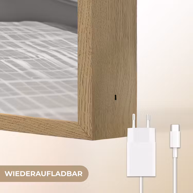 Kat - Siamees - Zwart Wit - Schattig - Dieren Light Box met batterij (Wandlamp) middel -USP_websiteoplaadbaarDE