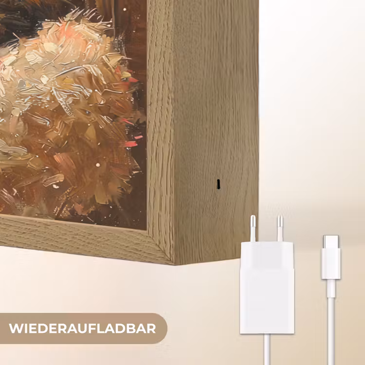 Kat - Kerst - Winter - Dier Light Box met batterij (Wandlamp) middel -USP_websiteoplaadbaarDE