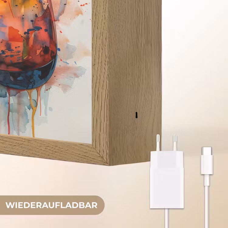 Kinder- en tiener kamer - Gaming - Game controller Light Box met batterij (Wandlamp) middel -USP_websiteoplaadbaarDE