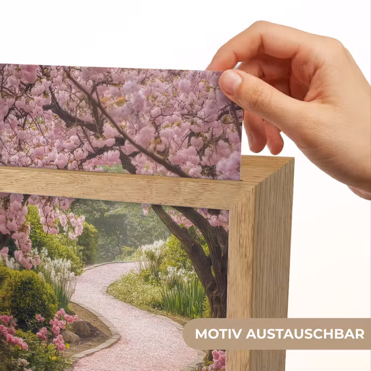 Kersenbloesem - Natuur - Sakura - Pad - Japanse tuin Light Box met kabel (Wandlamp) klein -USP_websiteprintDE