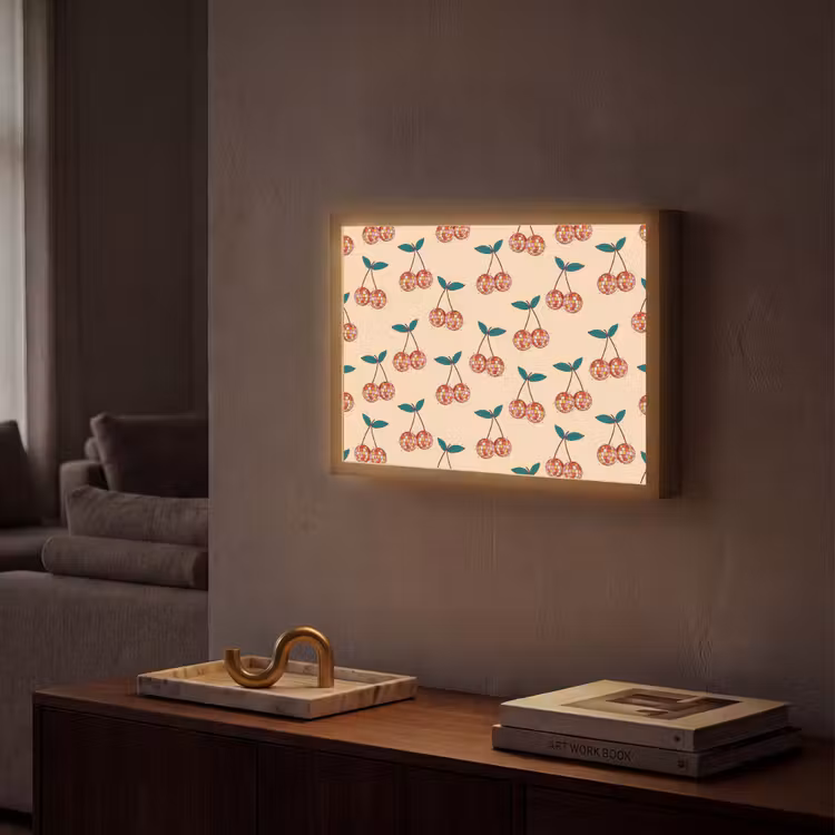 Kers - Disco - Patroon Light Box met batterij (Wandlamp) middel 907 -sfeer1