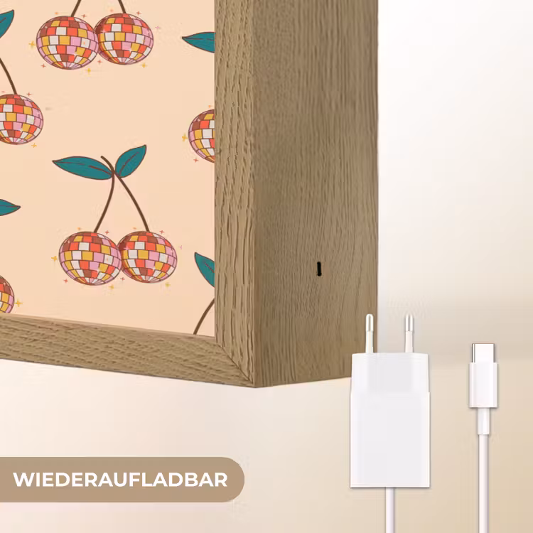 Kers - Disco - Patroon Light Box met batterij (Wandlamp) middel 907 -USP_websiteoplaadbaarDE