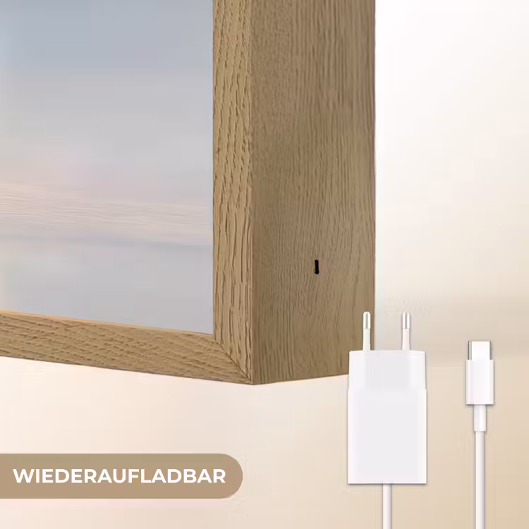 Kersen - Glanzend - Regenboogkleur Light Box met batterij (Wandlamp) middel -USP_websiteoplaadbaarDE