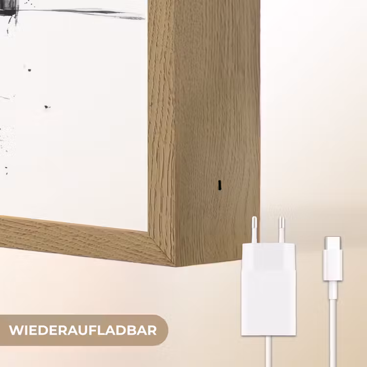 Piano - Oranje - Zwart - schets lijnen Light Box met batterij (Wandlamp) middel -USP_websiteoplaadbaarDE