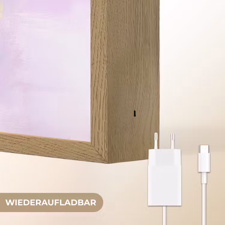 Piano - Pastel - Elegant - Dromerig Light Box met batterij (Wandlamp) middel -USP_websiteoplaadbaarDE