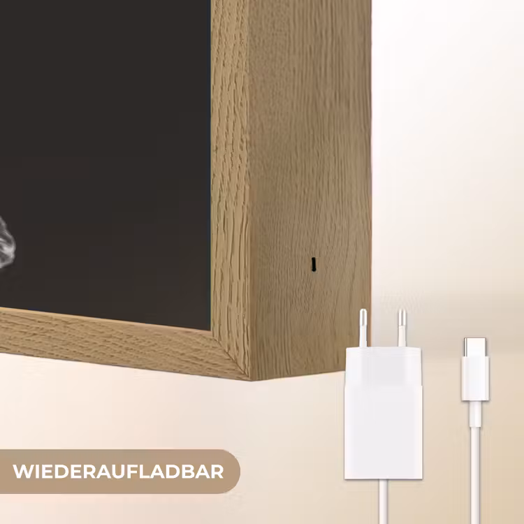 Koi - Vissen - Water - Zwart Light Box met batterij (Wandlamp) middel -USP_websiteoplaadbaarDE