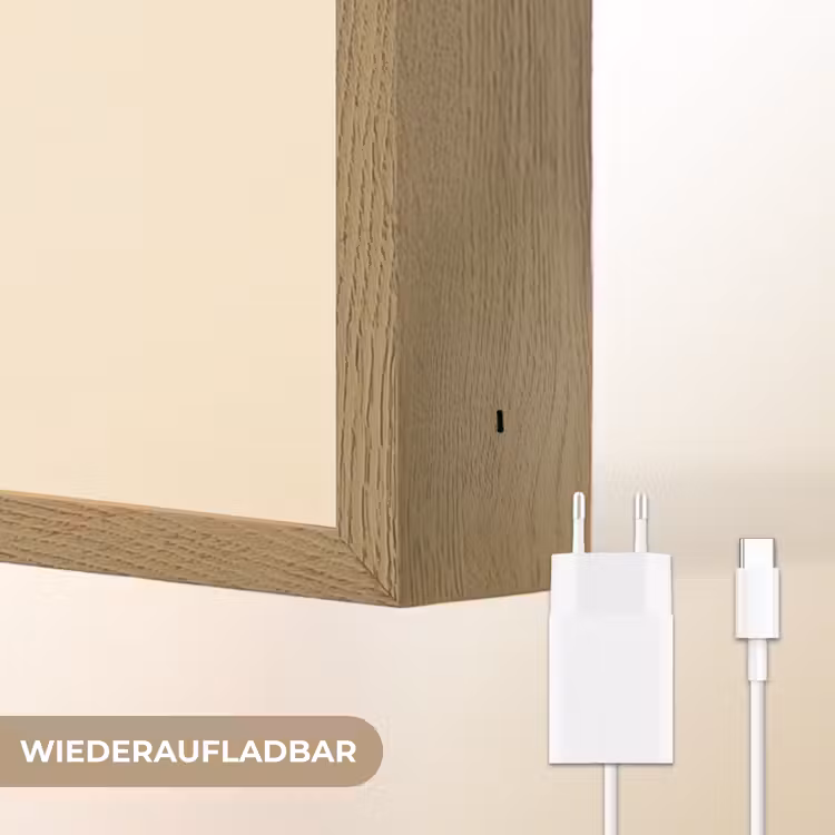 Cirkel - Zeven - Lucky - Rood Light Box met batterij (Wandlamp) middel -USP_websiteoplaadbaarDE