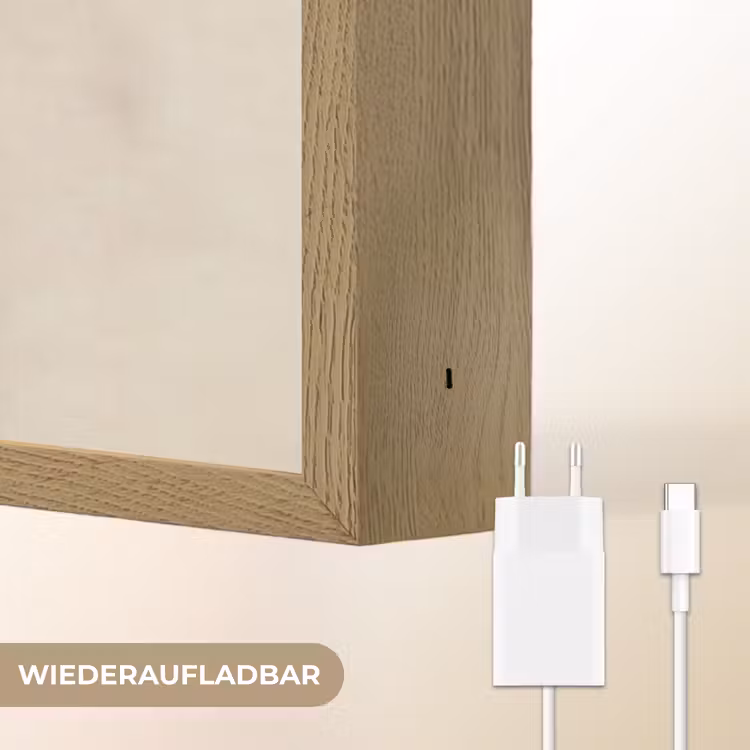Cirkels - Abstract - Kleurrijk Light Box met batterij (Wandlamp) middel -USP_websiteoplaadbaarDE