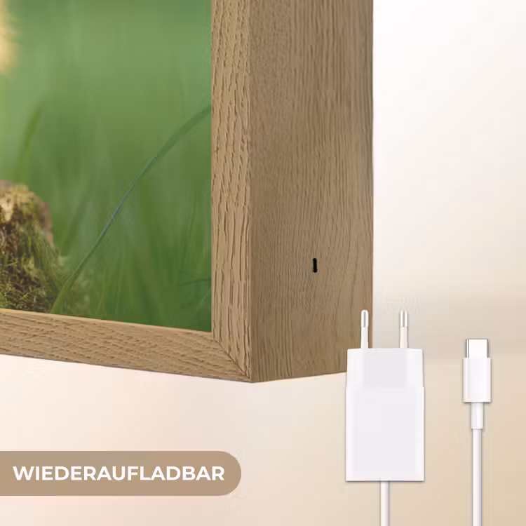 Kuiken - Eend - Geel - Gras Light Box met batterij (Wandlamp) middel -USP_websiteoplaadbaarDE