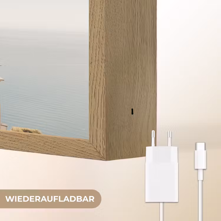 Kust - Klif - Boom - Gebouw Light Box met batterij (Wandlamp) middel -USP_websiteoplaadbaarDE