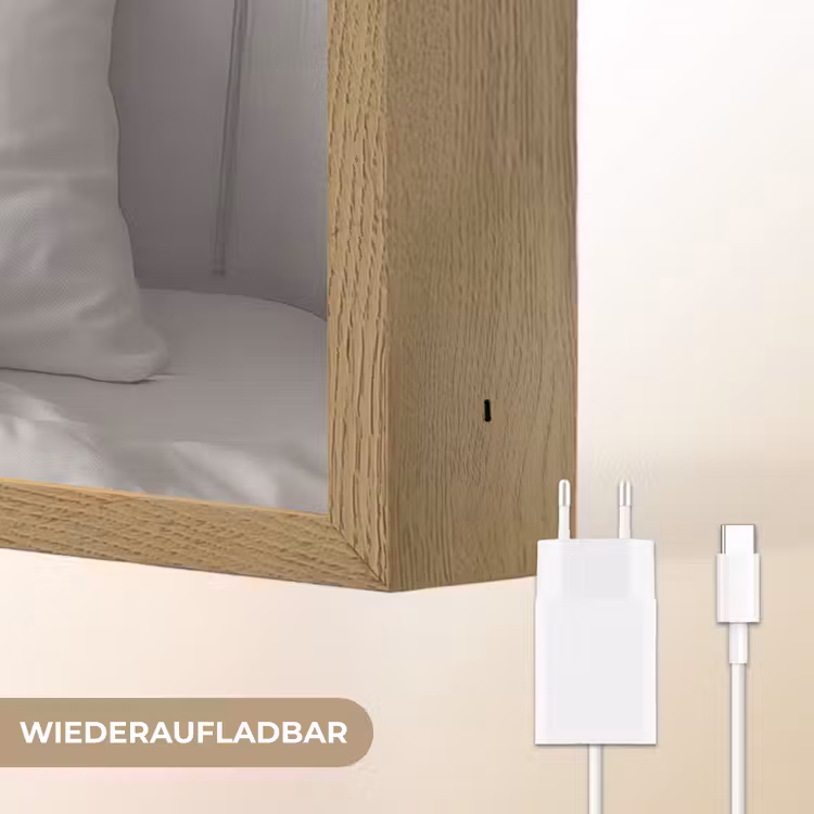 Lakens - Armen - Wijn - Glas Light Box met batterij (Wandlamp) middel -USP_websiteoplaadbaarDE