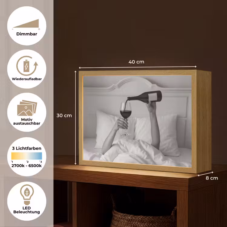 Lakens - Armen - Wijn - Glas Light Box met batterij (Wandlamp) middel -USP_websiteoverzichtDE