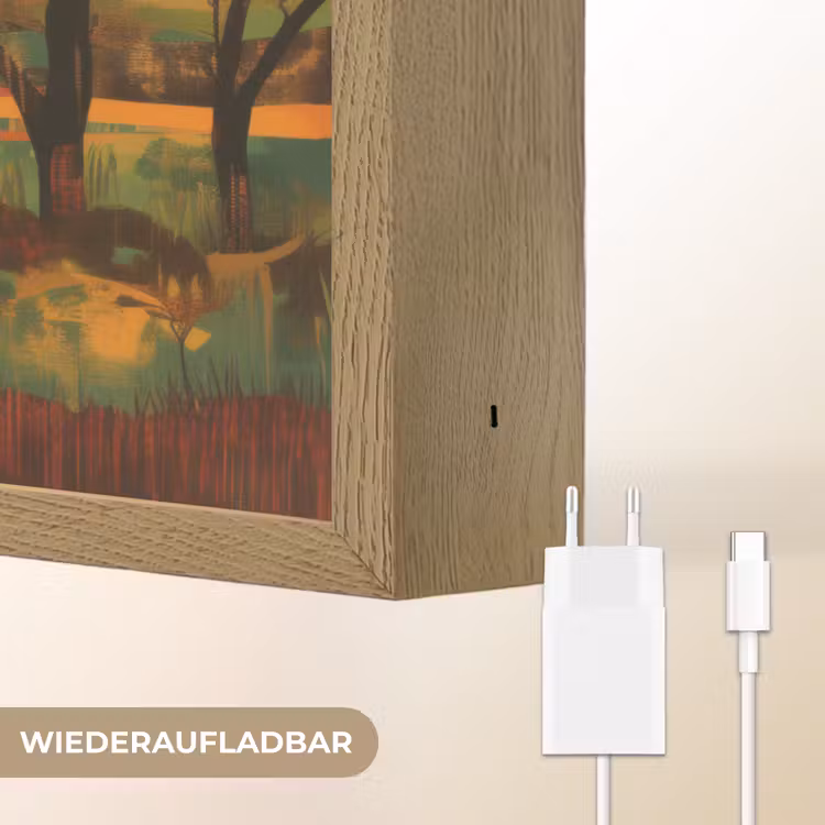 Landschap - Afrikaans - Zon Light Box met batterij (Wandlamp) middel -USP_websiteoplaadbaarDE