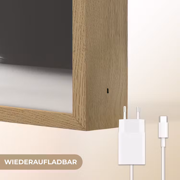Langharige kat - Zonnebril - Spaghetti - Humor - Zwart - wit Light Box met batterij (Wandlamp) middel -USP_websiteoplaadbaarDE