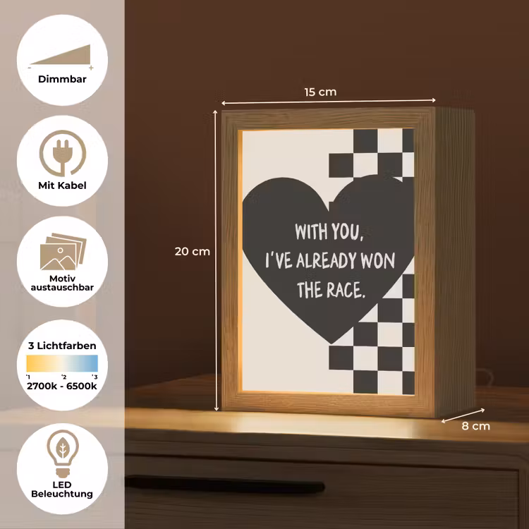 Liefde - Beige - Race Light Box met kabel (Wandlamp) klein -USP_websiteoverzichtDE