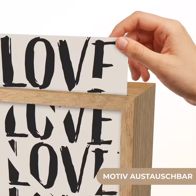 Love - Hart - Beige Light Box met kabel (Wandlamp) klein -USP_websiteprintDE