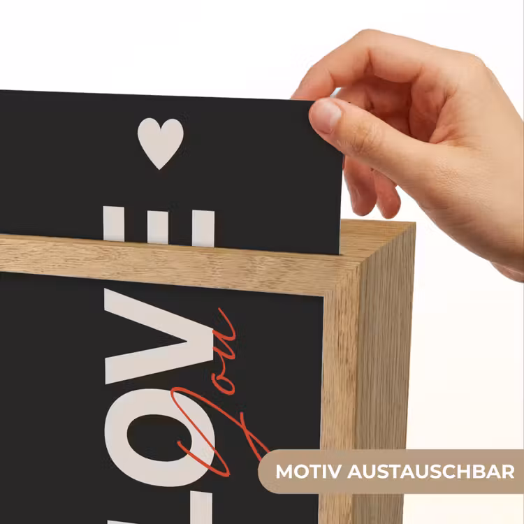 Love - Rood - Valentijn Light Box met kabel (Wandlamp) klein -USP_websiteprintDE